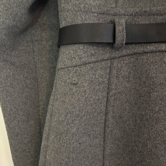 Soia & Kyo Gray Wool Blend Belted Coat - Size Small - Picture 14 of 14